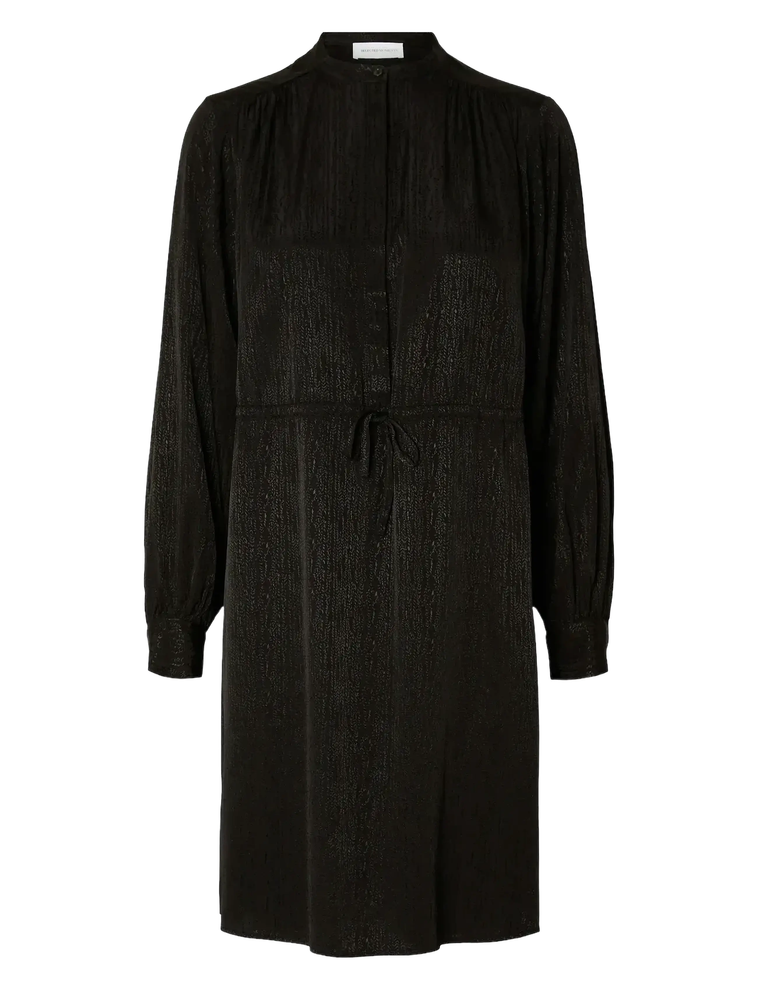 Selected SLFTYRA SHORT DRESS B - Särkkleidid - BLACK / black