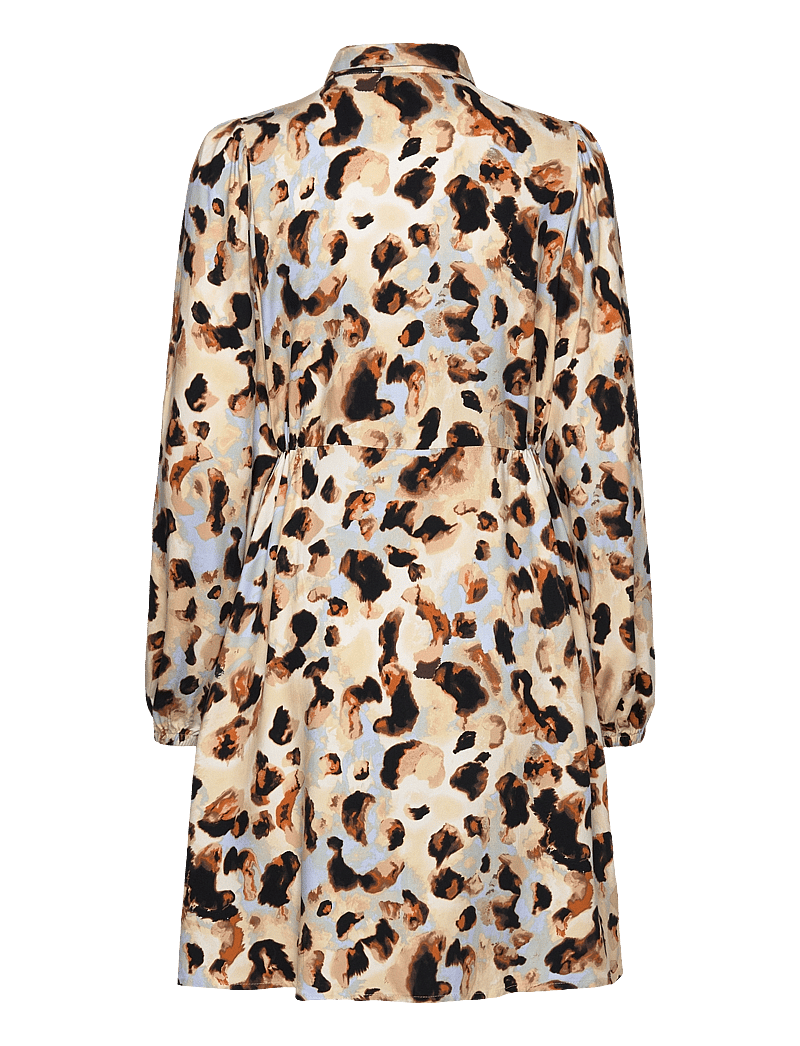 Selected - SLFSLAILA LS AOP SHORT SHIRT DRESS B - skjortekjoler - sandshell - 2