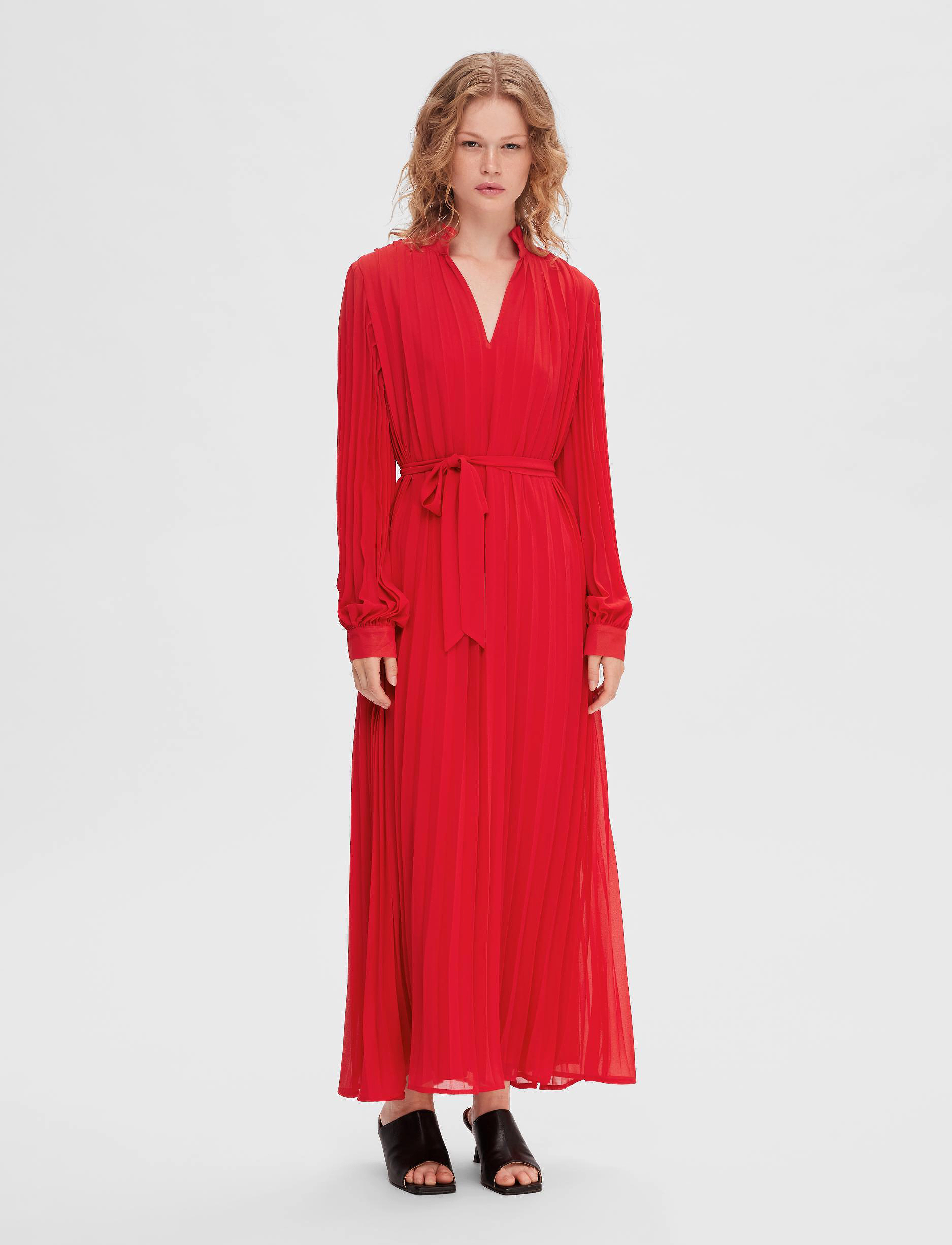 Selected Femme - SLFDARCIE LS ANKLE PLISSE DRESS B - ski patrol - 5
