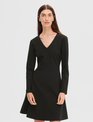 Selected Femme - SLFMAXINE LS SHORT DRESS - lyhyet mekot - black - 2