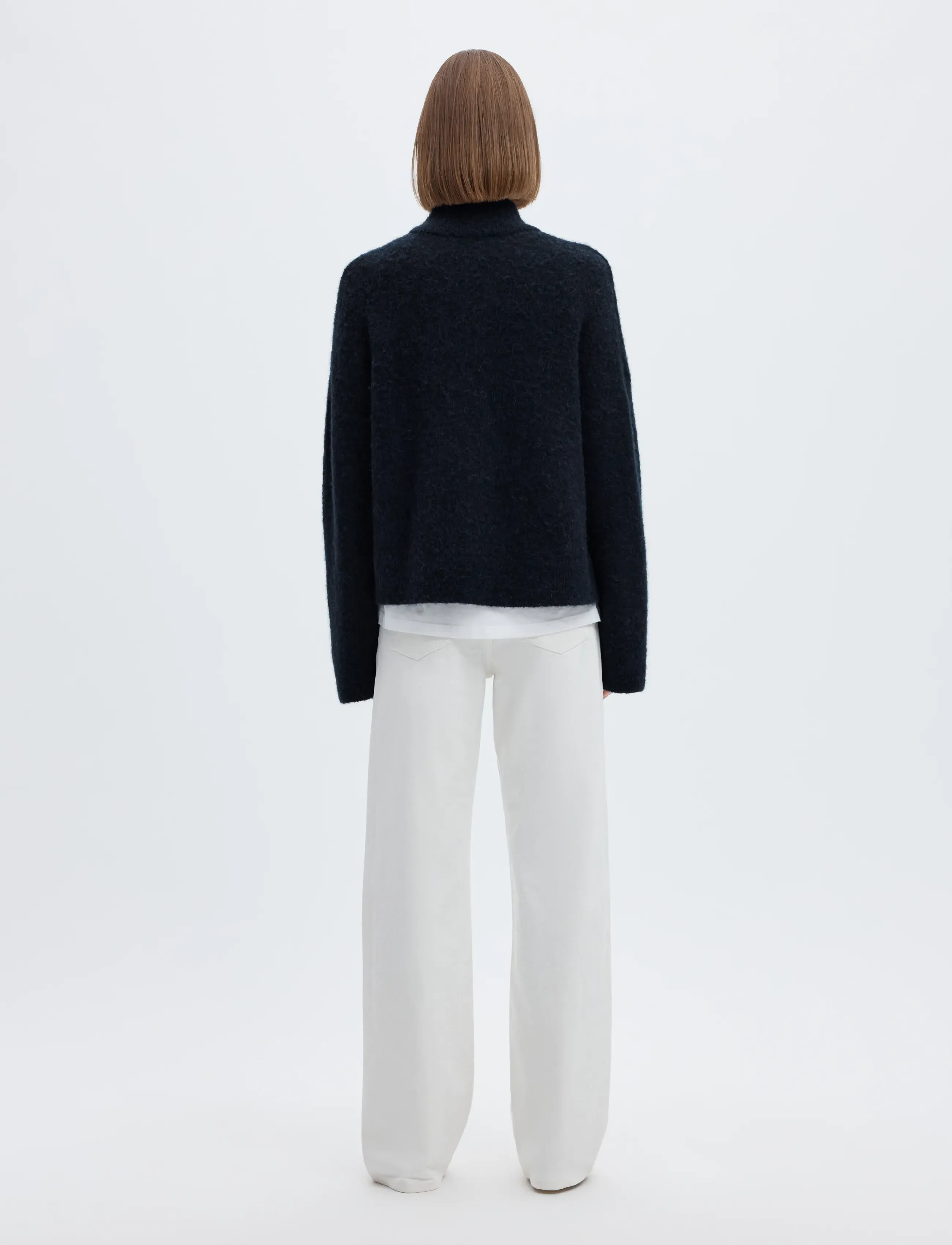 Selected - SLWSIA RAS LS KNIT ZIPPER CARDIGAN NOOS - cardigans - dark sapphire - 2