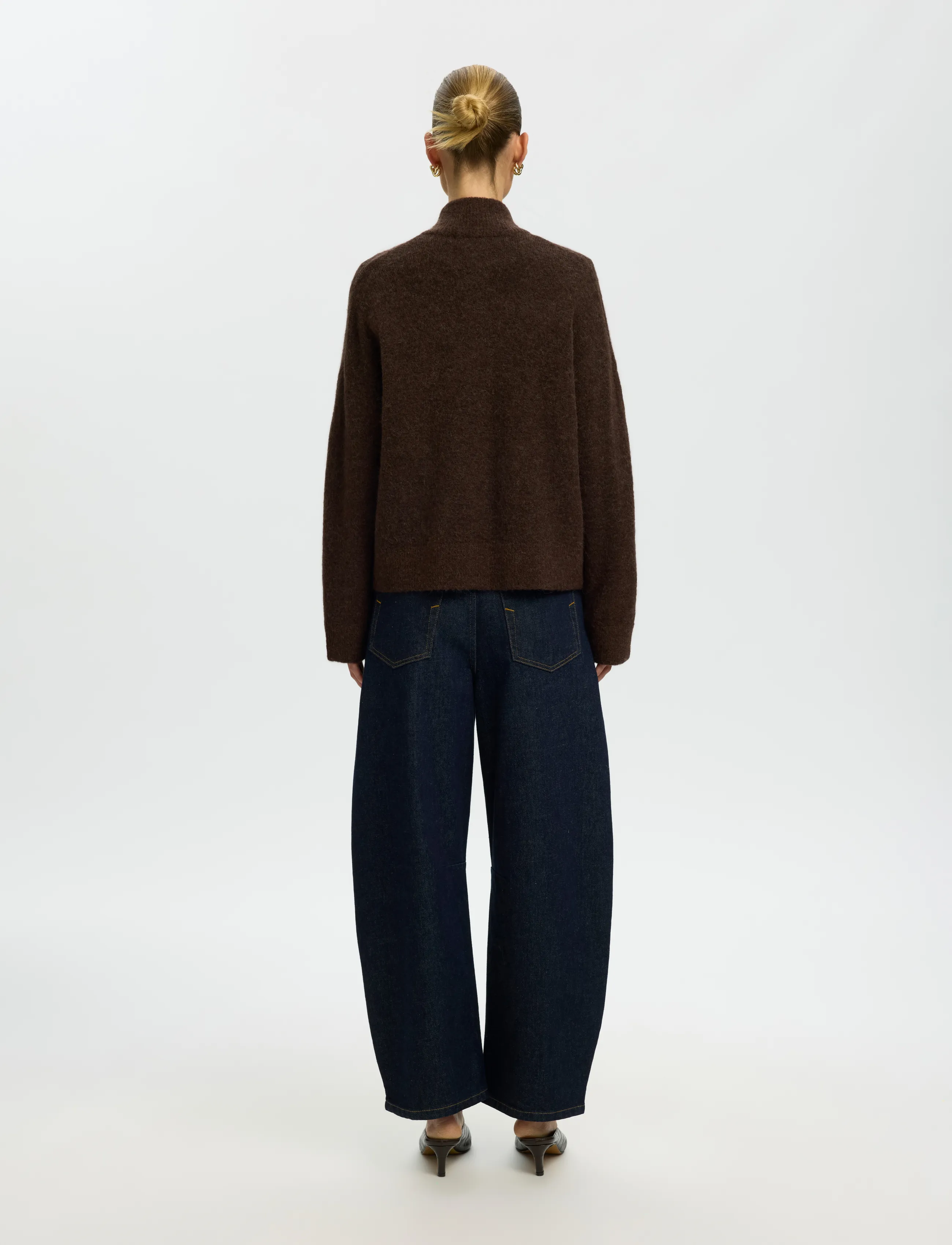 Selected - SLWSIA RAS LS KNIT ZIPPER CARDIGAN NOOS - kardiganid - delicioso - 2