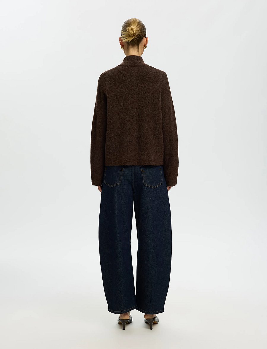 Selected - SLWSIA RAS LS KNIT ZIPPER CARDIGAN NOOS - strickjacken - delicioso - 2