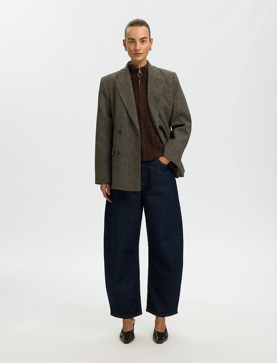 Selected - SLWSIA RAS LS KNIT ZIPPER CARDIGAN NOOS - strickjacken - delicioso - 5
