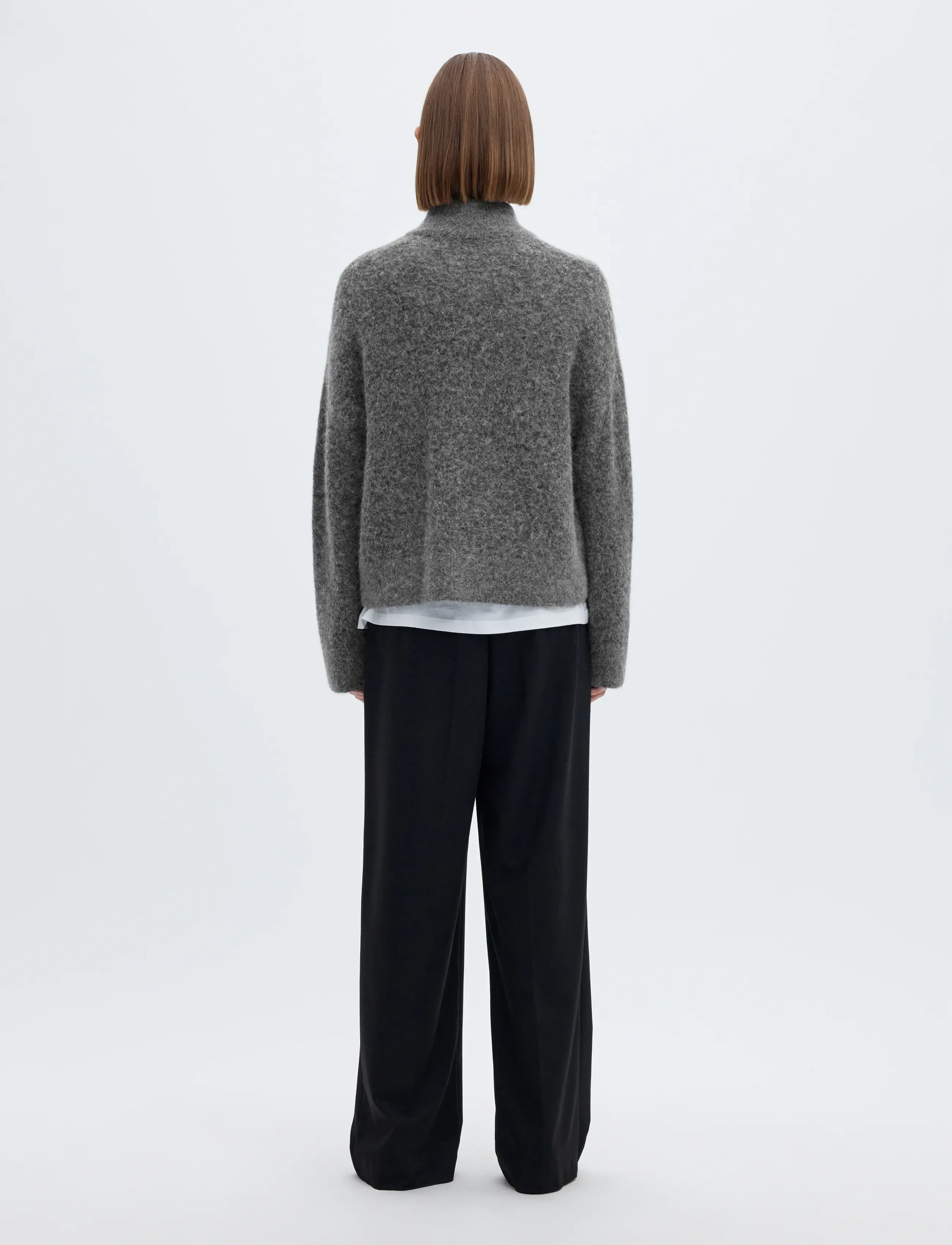 SELECTED Slwsia Ras Ls Knit Zipper Cardigan Noos dam – bild 2