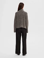 Selected Femme - SLFSIA RAS LS KNIT ZIPPER CARDIGAN NOOS - swetry rozpinane - medium grey melange - 2