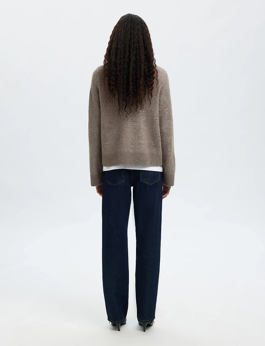 Selected - SLWSIA RAS LS KNIT ZIPPER CARDIGAN NOOS - strickjacken - steel gray - 2