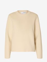 Selected Femme - SLFLIVA LS KNIT O-NECK NOOS - swetry - birch - 0