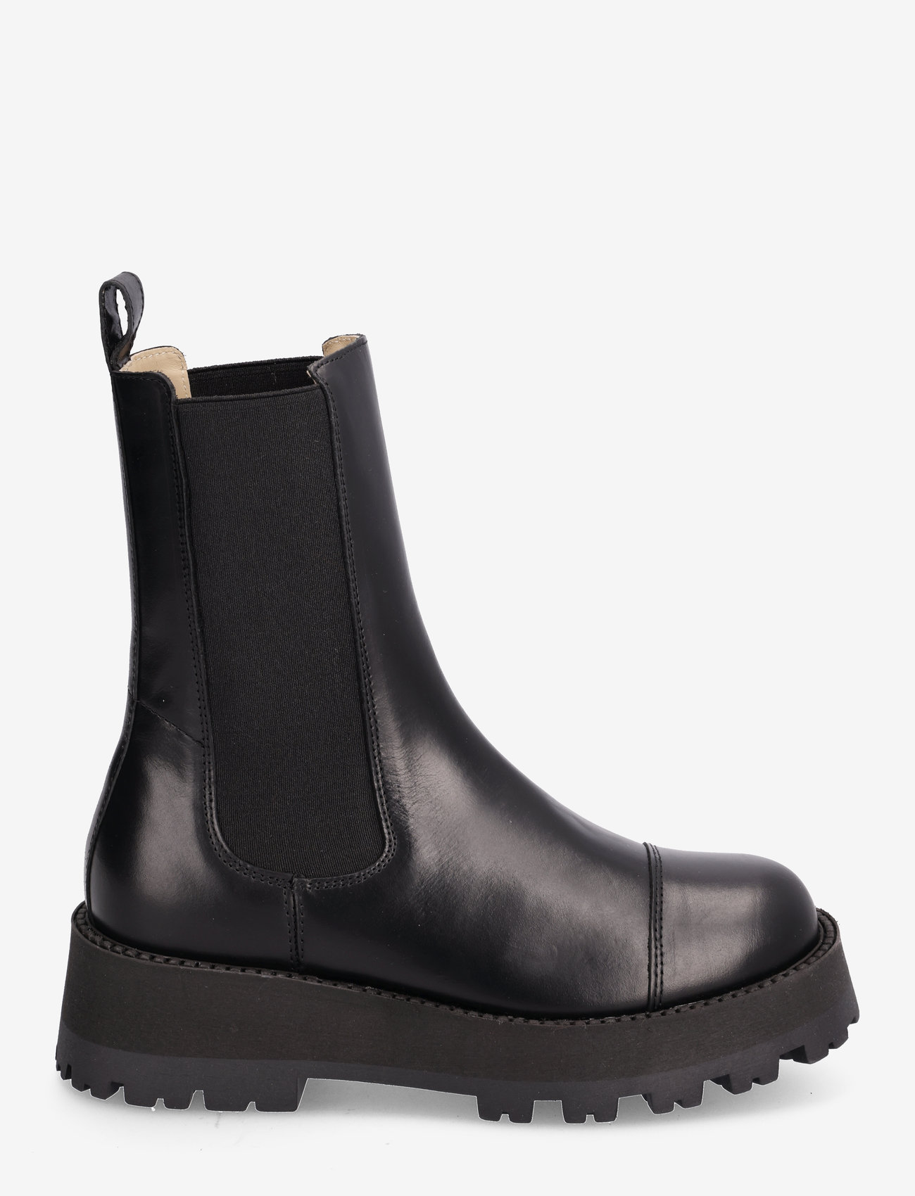 Selected Femme - SLFCORA LEATHER TOE-CAP BOOT - chelsea boots - black - 1