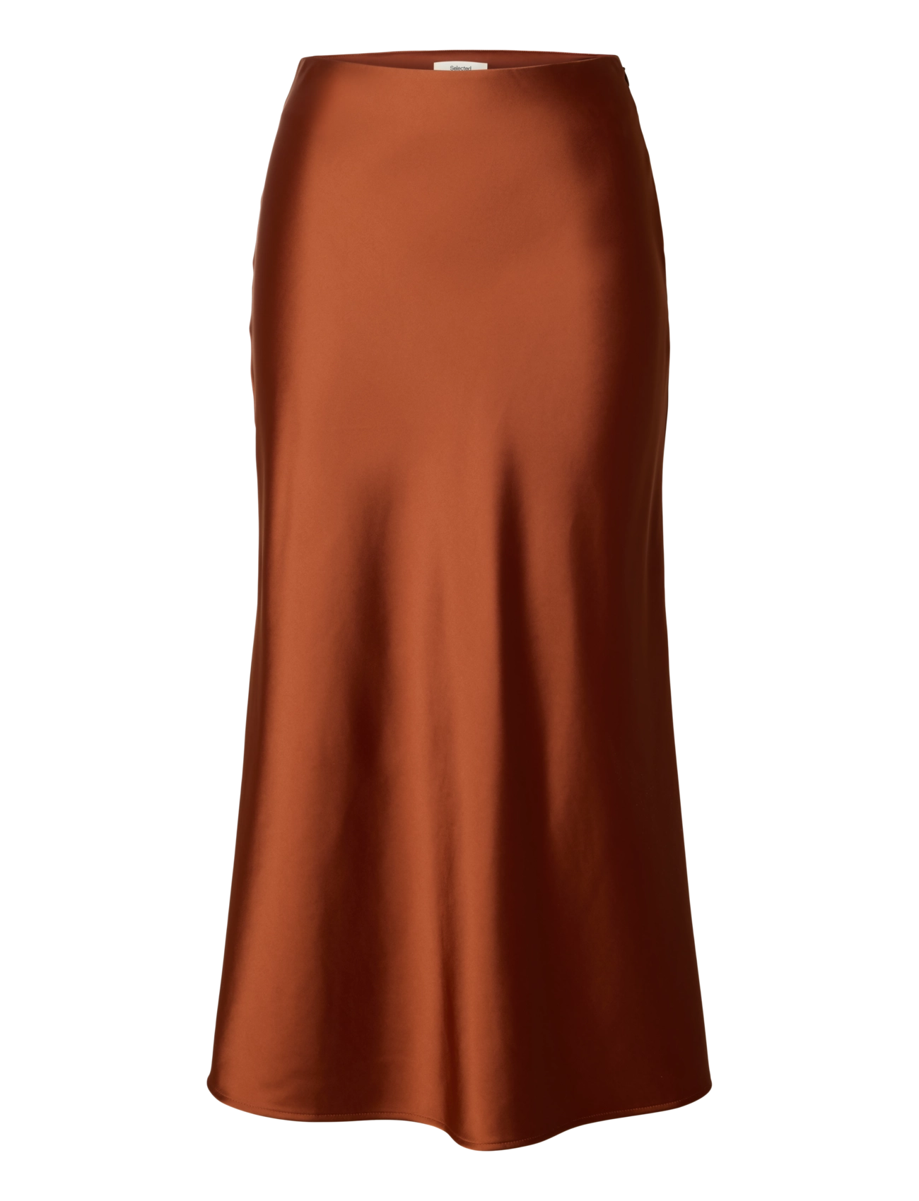 Selected SLWLENA HW MIDI SKIRT NOOS - Riided - CHERRY MAHOGANY / brown