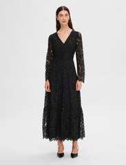 Selected Femme - SLFTARA LS ANKLE LACE DRESS B - sukienki letnie - black - 5