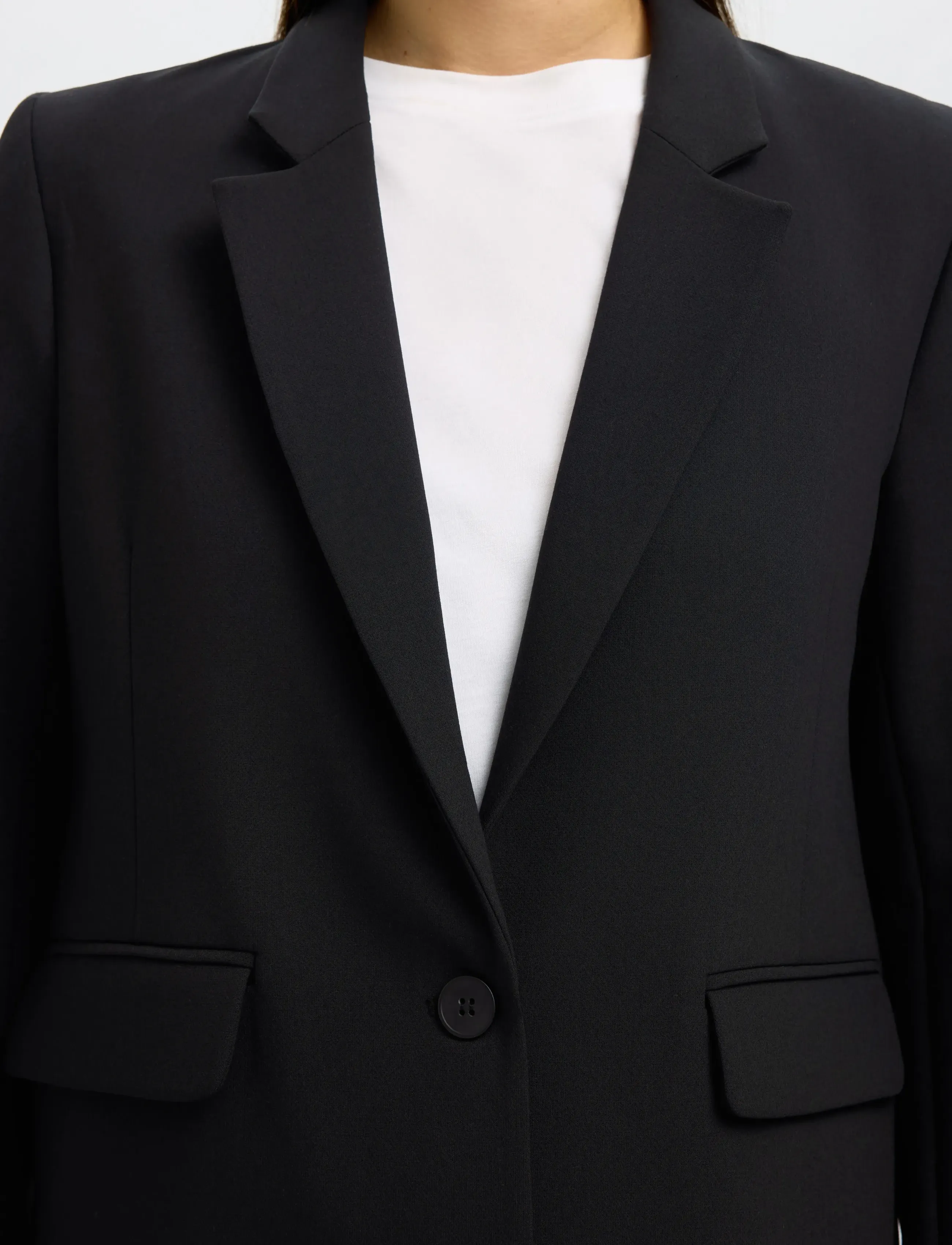 Selected - SLFRITA LS RELAXED BLAZER FD NOOS - einreihige blazer - black - 5