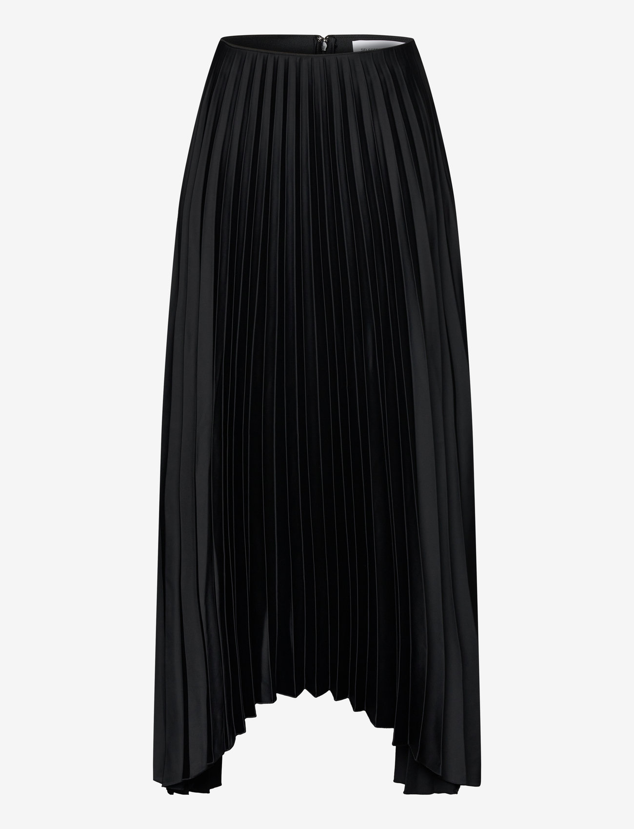 Selected - SLFTINA LONG PLISSE SKIRT B - plisserade kjolar - black - 1
