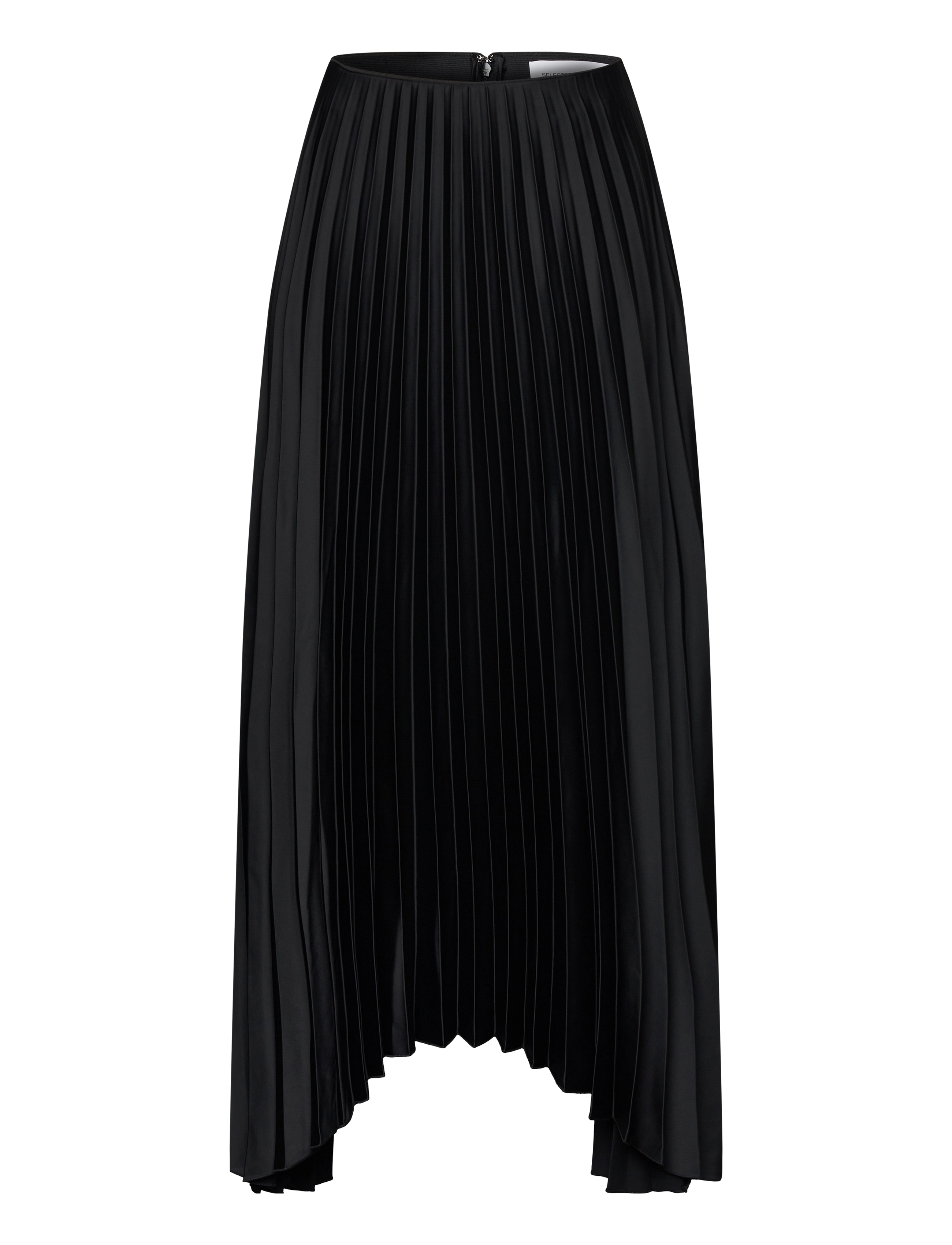 Selected - SLFTINA LONG PLISSE SKIRT B - black - 1