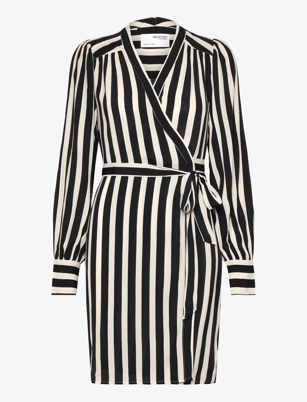 Selected femme alva wrap best sale dress