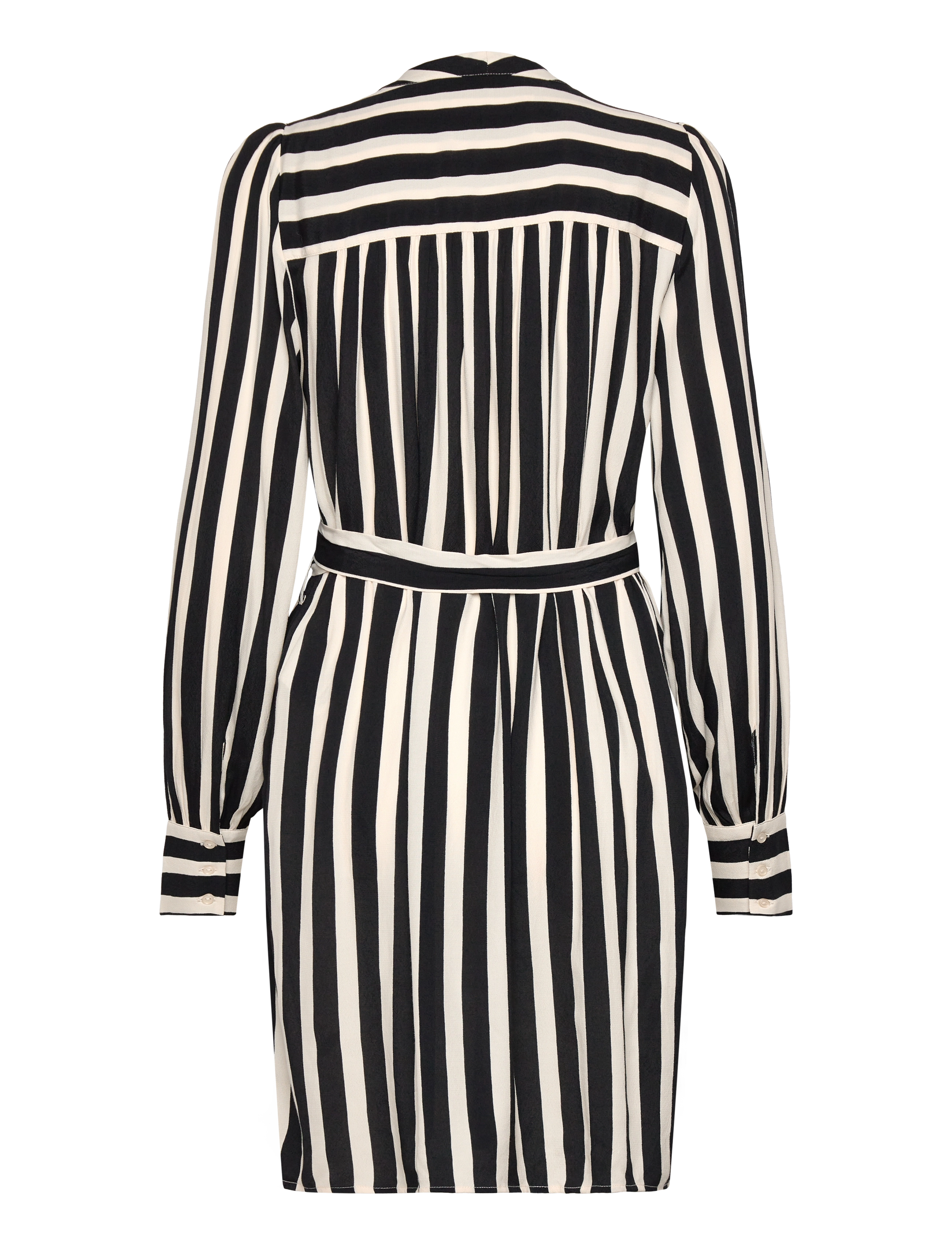 Selected - SLFMINNA-ALVA LS SHORT WRAP DRESS O - slå-om-kjoler - birch - 1