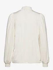 Selected Femme - SLFSAYA LS HIGH NECK TOP - long-sleeved blouses - snow white - 1