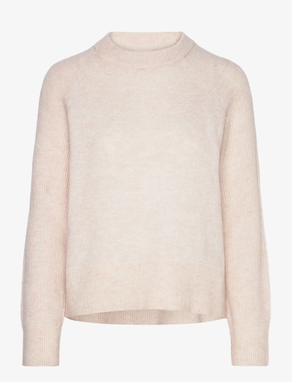 Selected - SLFRENA LS KNIT O-NECK CAMP - striktrøjer - birch - 0