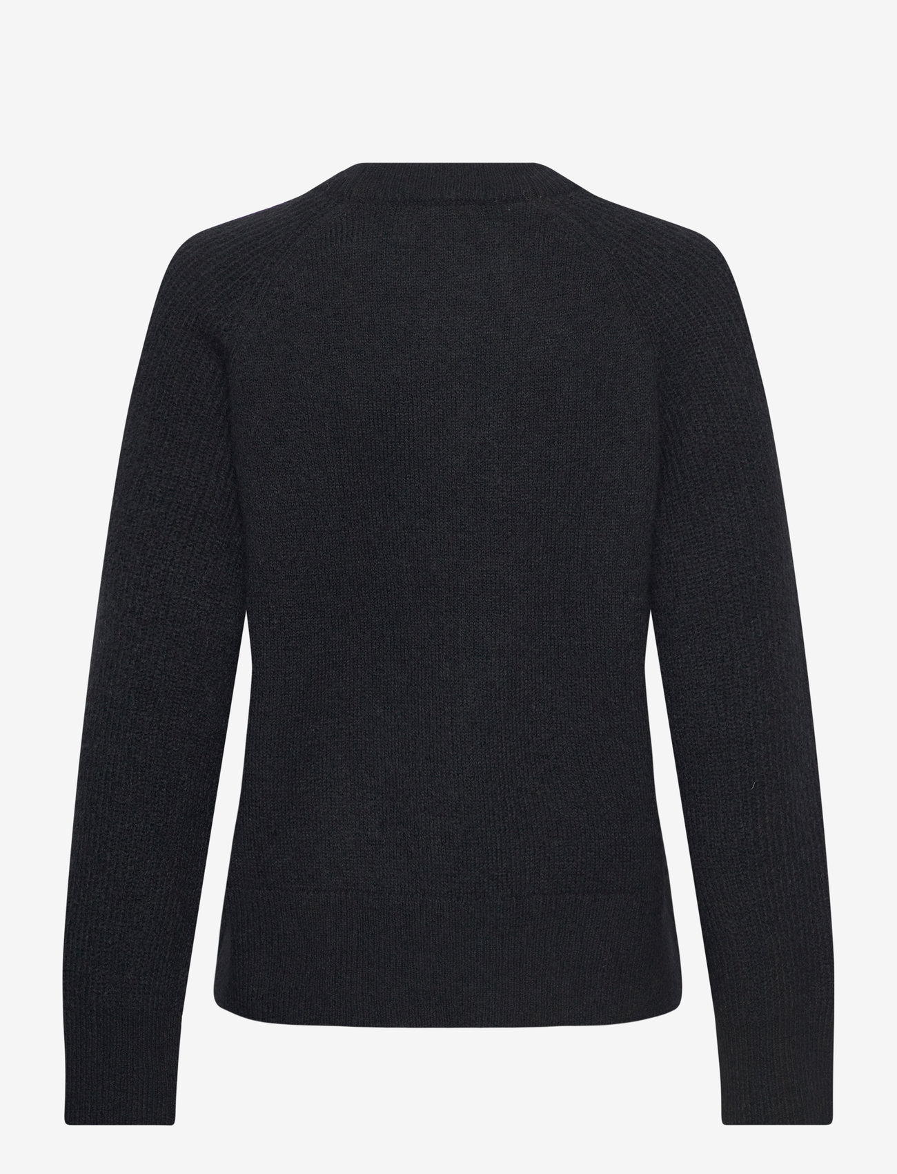 Selected - SLFRENA LS KNIT O-NECK CAMP - pullover - black - 1