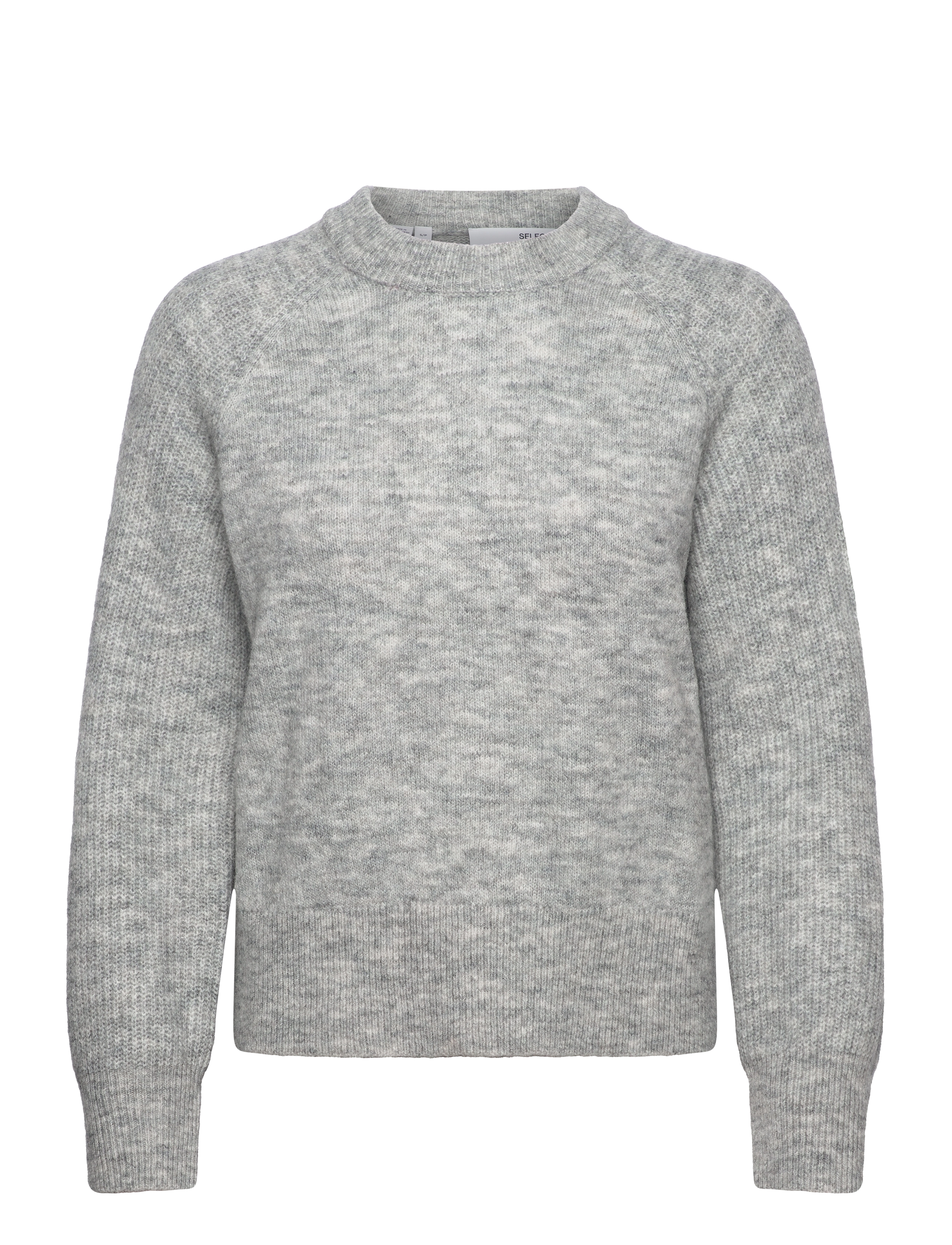 SELECTED Slfrena Ls Knit O-Neck Camp Grau - XL - Damen
