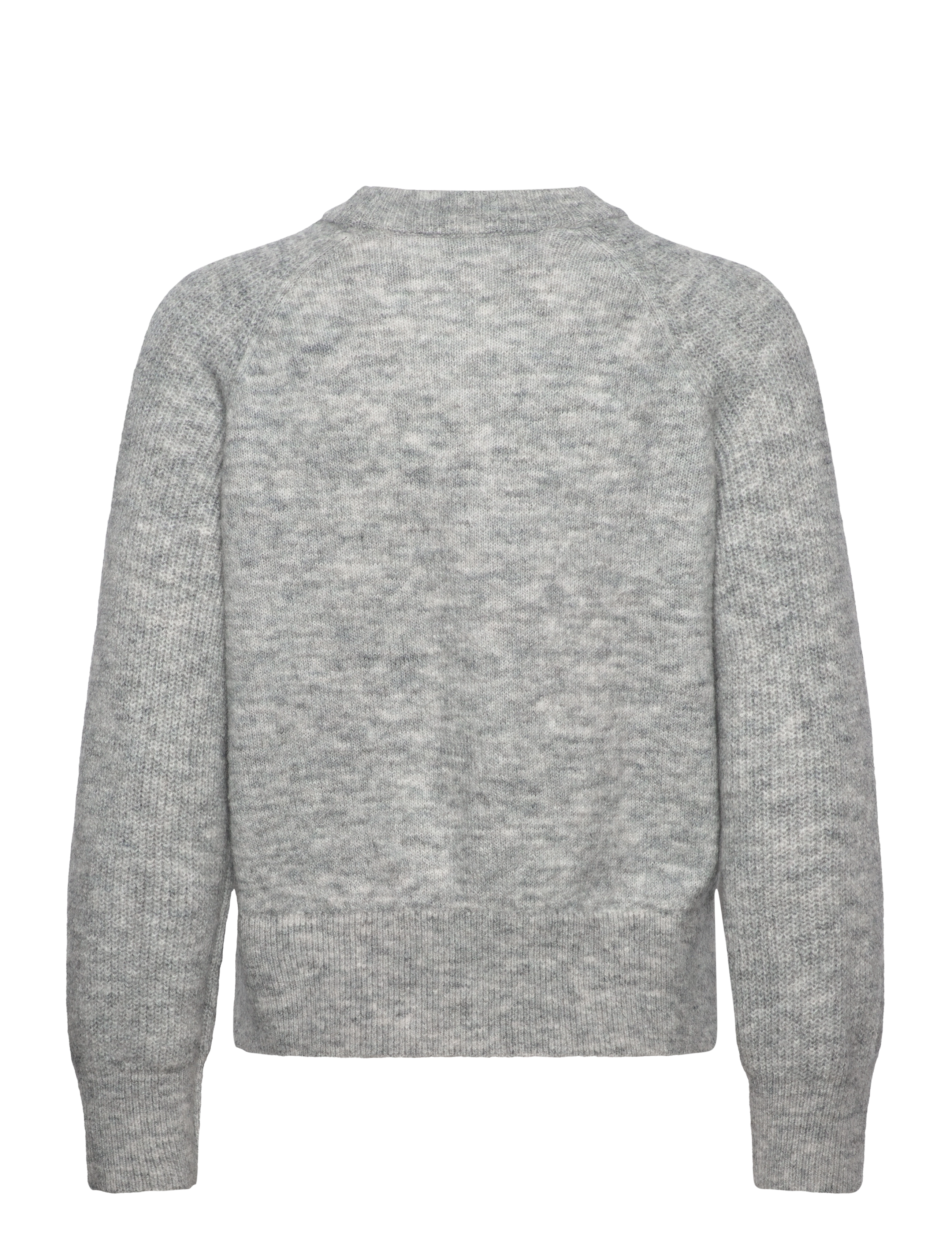 Selected - SLFRENA LS KNIT O-NECK CAMP - pullover - light grey melange - 1