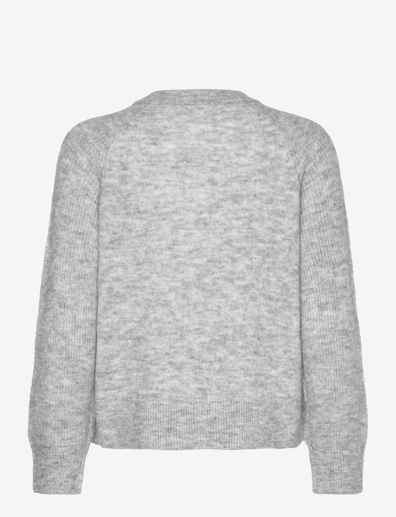 Selected - SLFRENA LS KNIT CARDIGAN CAMP - cardigans - light grey melange - 1