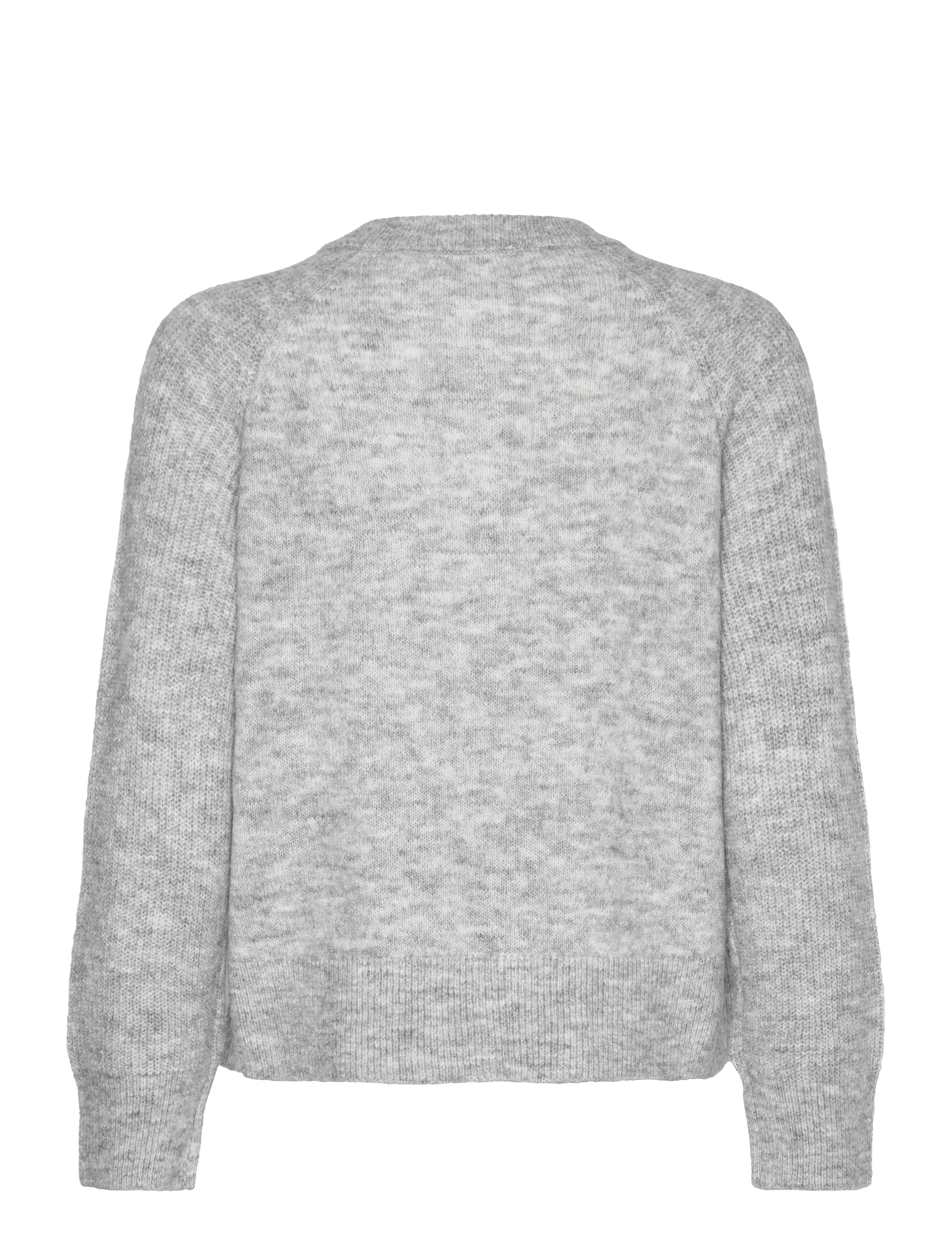 Selected - SLFRENA LS KNIT CARDIGAN CAMP - koftor - light grey melange - 1