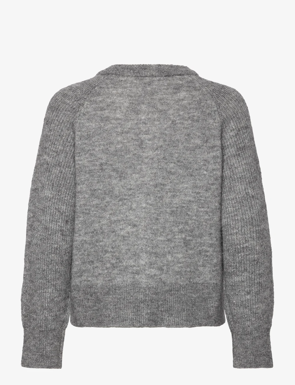 Selected - SLFRENA LS KNIT CARDIGAN CAMP - koftor - medium grey melange - 1