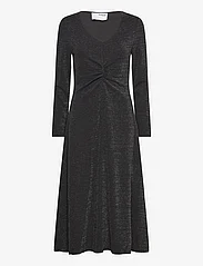 Selected Femme - SLFRUE LS MIDI GLITTER DRESS - ballīšu apģērbs par outlet cenām - black - 0