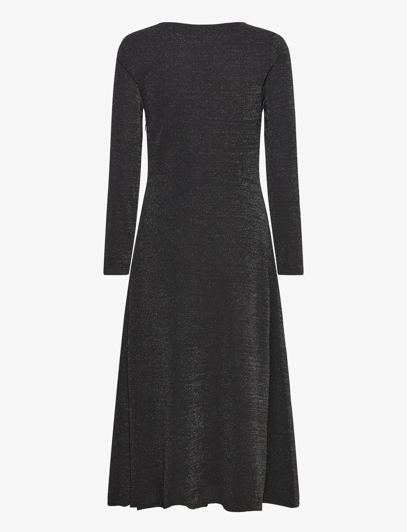 Selected Femme - SLFRUE LS MIDI GLITTER DRESS - ballīšu apģērbs par outlet cenām - black - 1