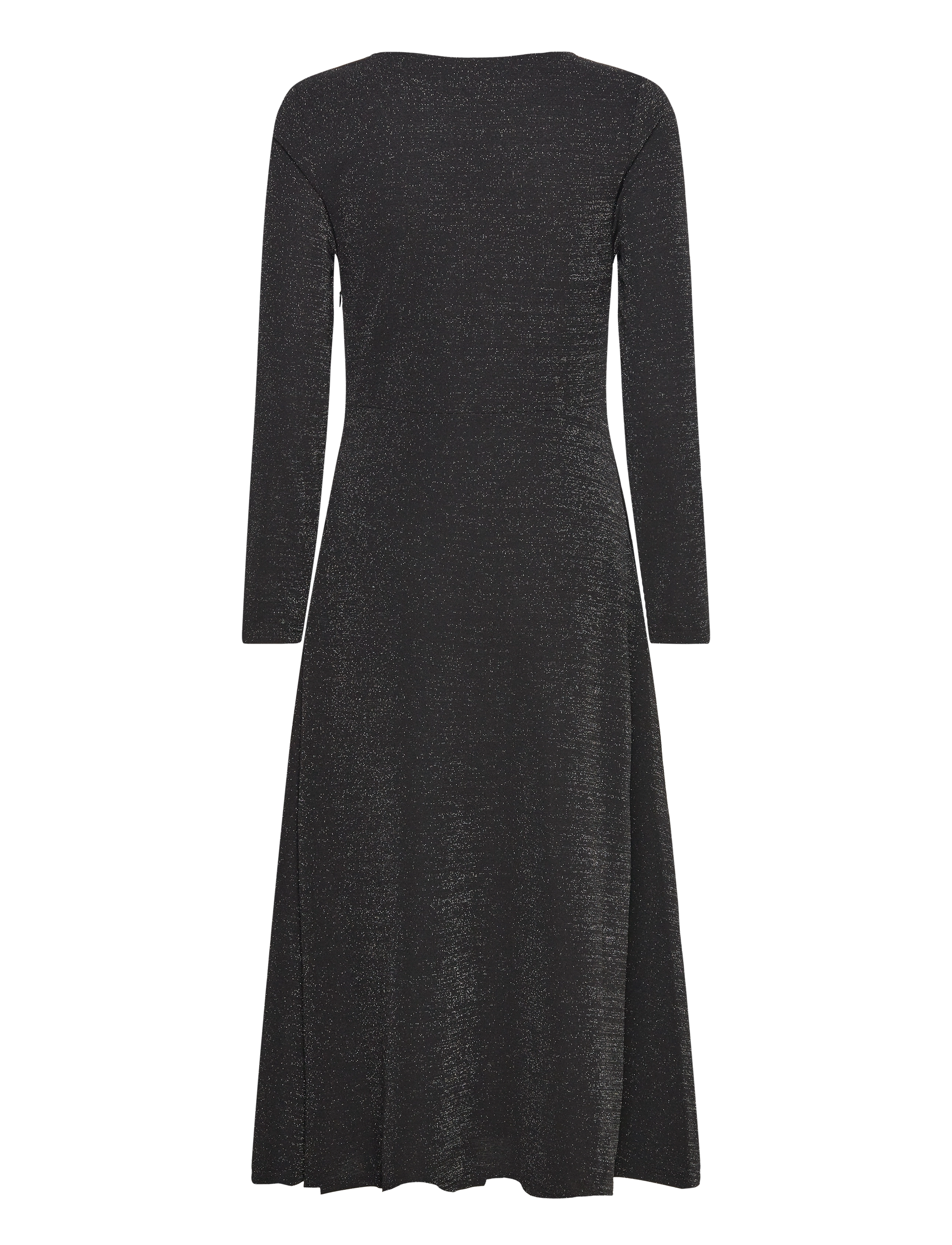 Selected - SLFRUE LS MIDI GLITTER DRESS - midi-kleider - black - 2