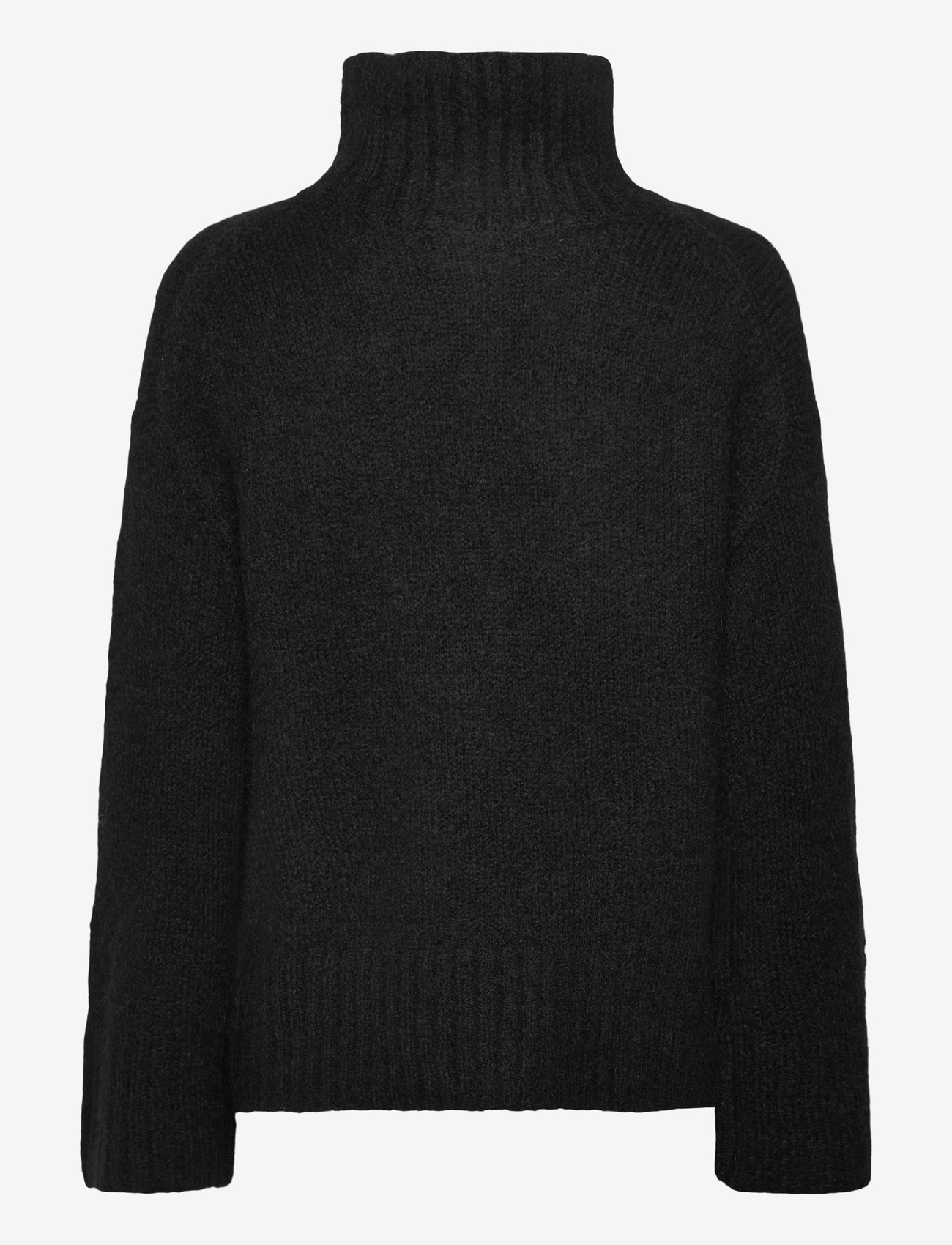 Selected - SLWGABRIELLA LS KNIT HIGH NECK NOOS - striktrøjer - black - 1