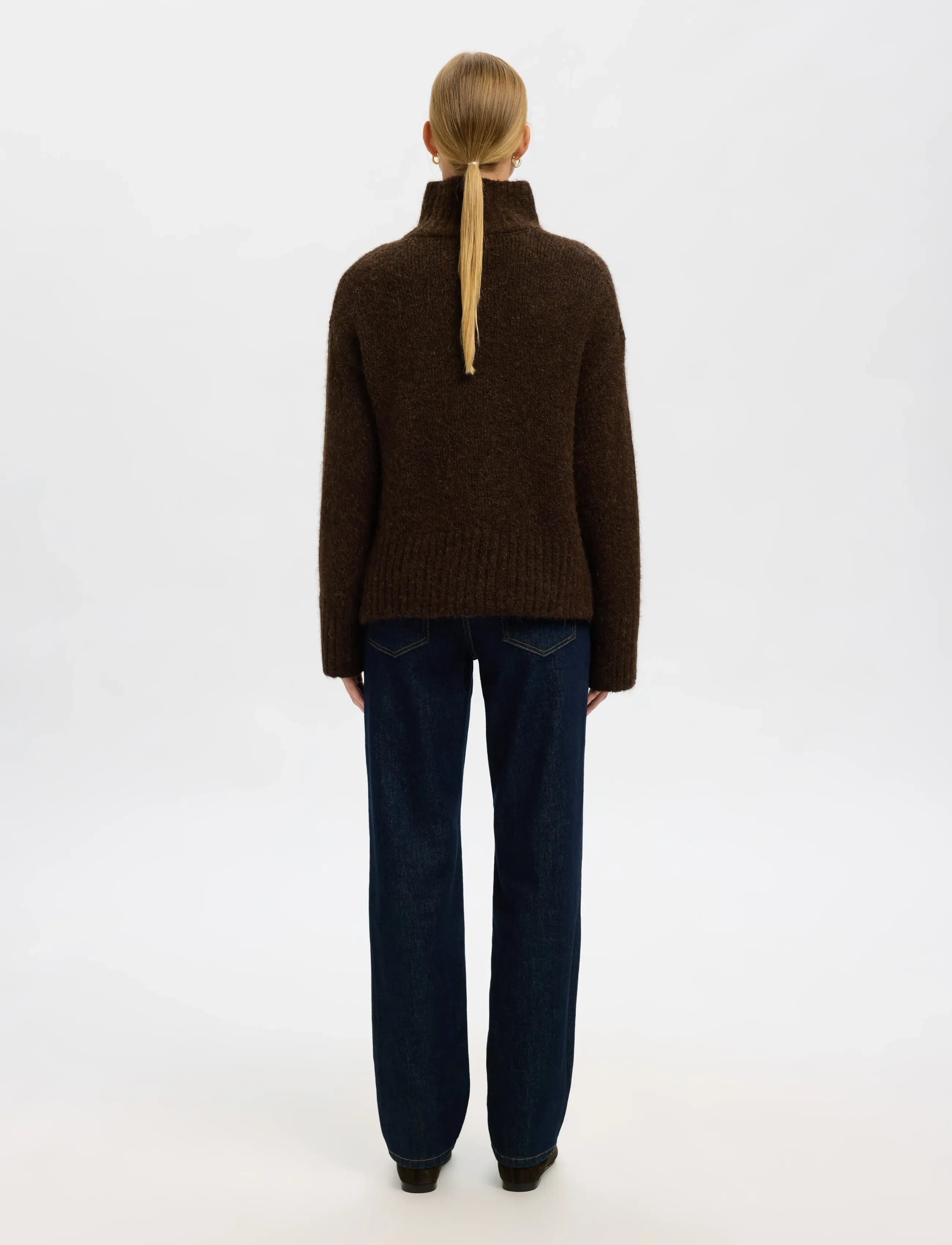 Selected - SLWGABRIELLA LS KNIT HIGH NECK NOOS - pullover - delicioso - 2