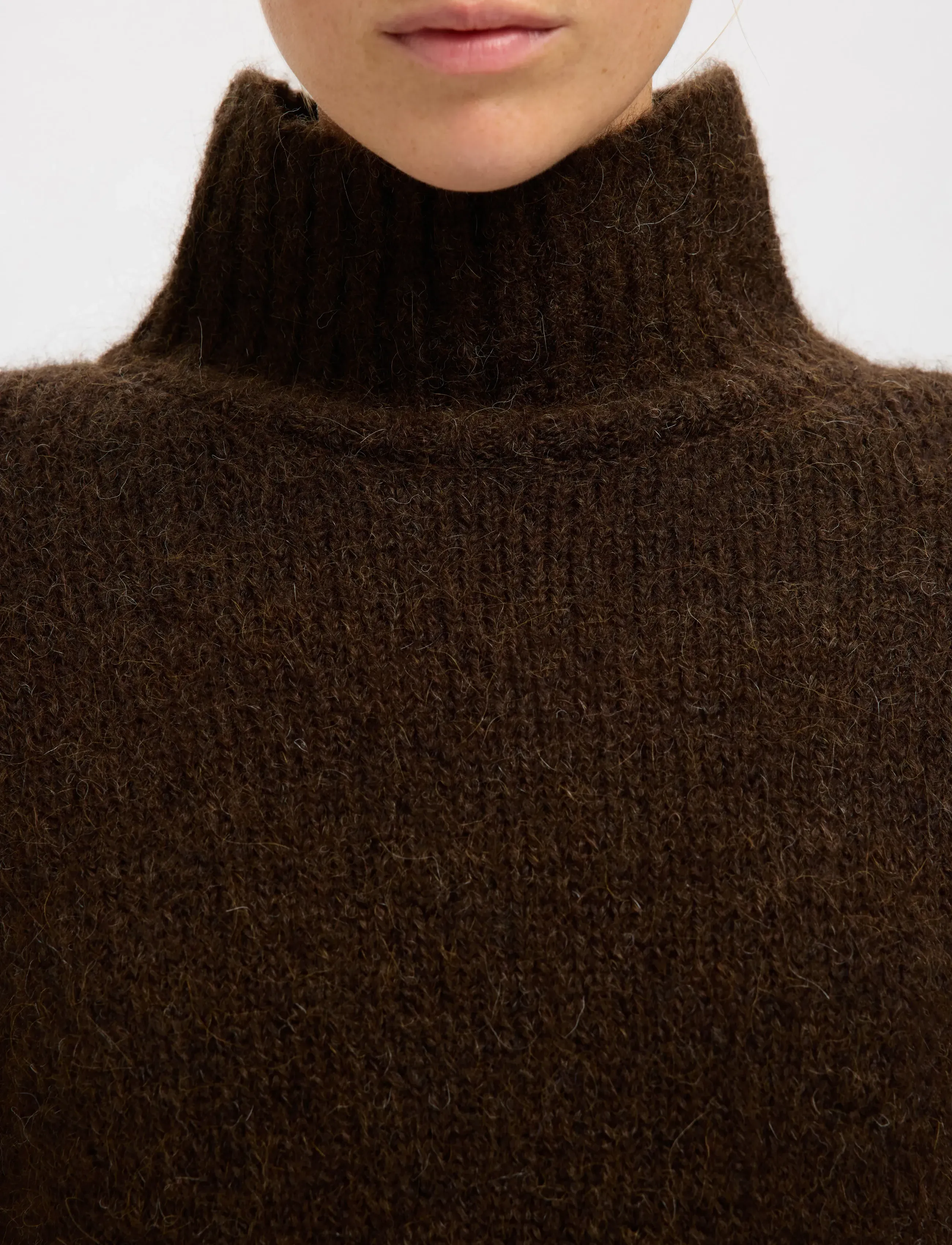 Selected - SLWGABRIELLA LS KNIT HIGH NECK NOOS - pullover - delicioso - 4