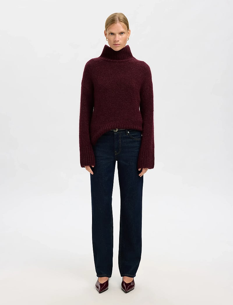 SELECTED FEMME Slfgabriella Ls Knit High Neck Noos, Fig SELECTED FEMME Slfgabriella Ls Knit High Neck Noos, Fig