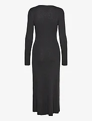 Selected Femme - SLFLURA LUREX LS KNIT DRESS - maxi dresses - black - 1