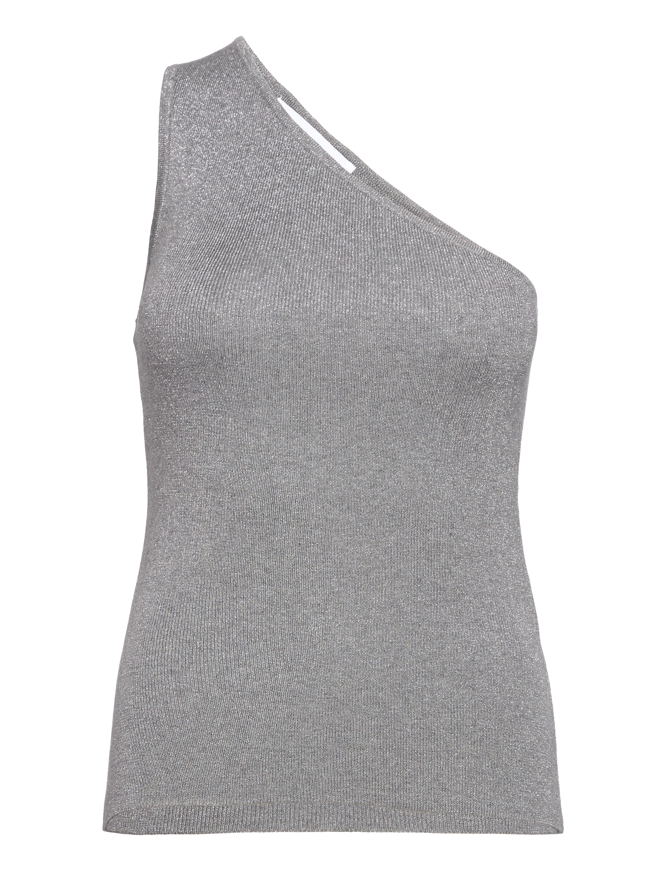 SELECTED Slflura Lurex One Schulter Knit Oberteil Grau - L - Damen