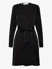 Selected Femme - SLFCELESTE LS SHORT DRESS B - feestelijke kleding voor outlet-prijzen - black - 0