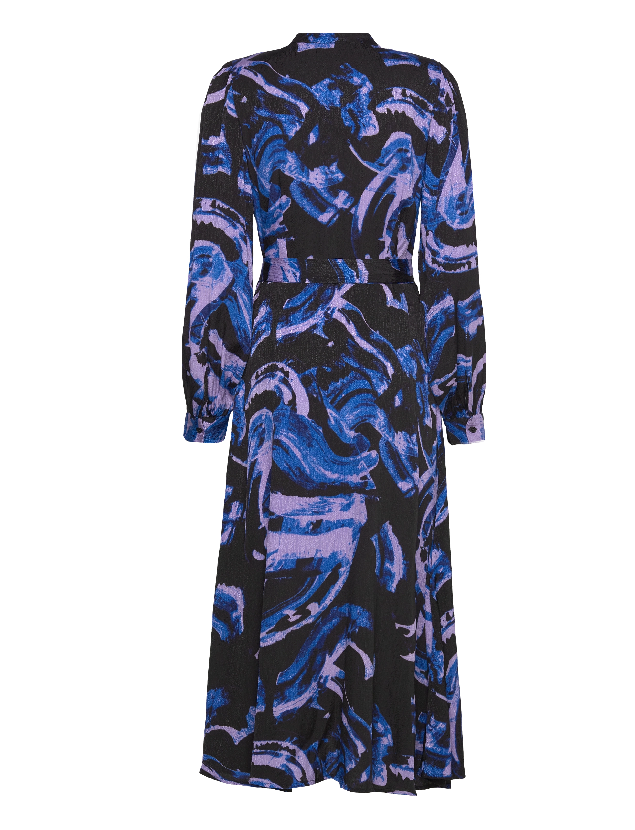 Selected - SLFCENDELA LS MIDI SHIRT DRESS B - skjortekjoler - black - 2