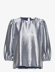 Selected Femme - SLFSILVA 3/4 TOP B - blouses met lange mouwen - silver - 0