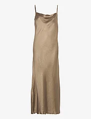 Selected Femme - SLFSILVA ANKLE STRAP DRESS B - kveldskjoler - gold colour - 0