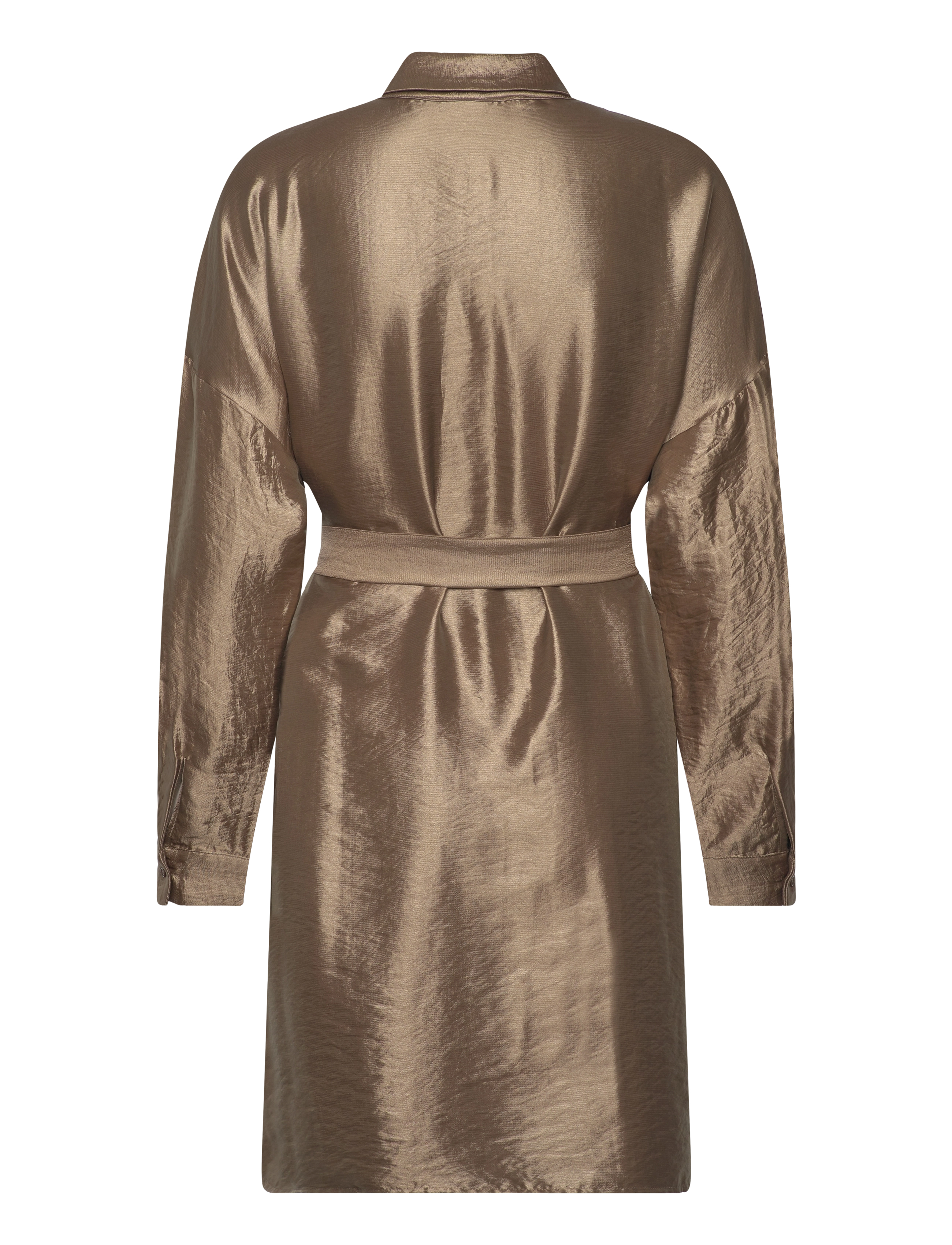 Selected - SLFSILVA-TONIA LS SHIRT DRESS B - hemdkleider - gold colour - 2