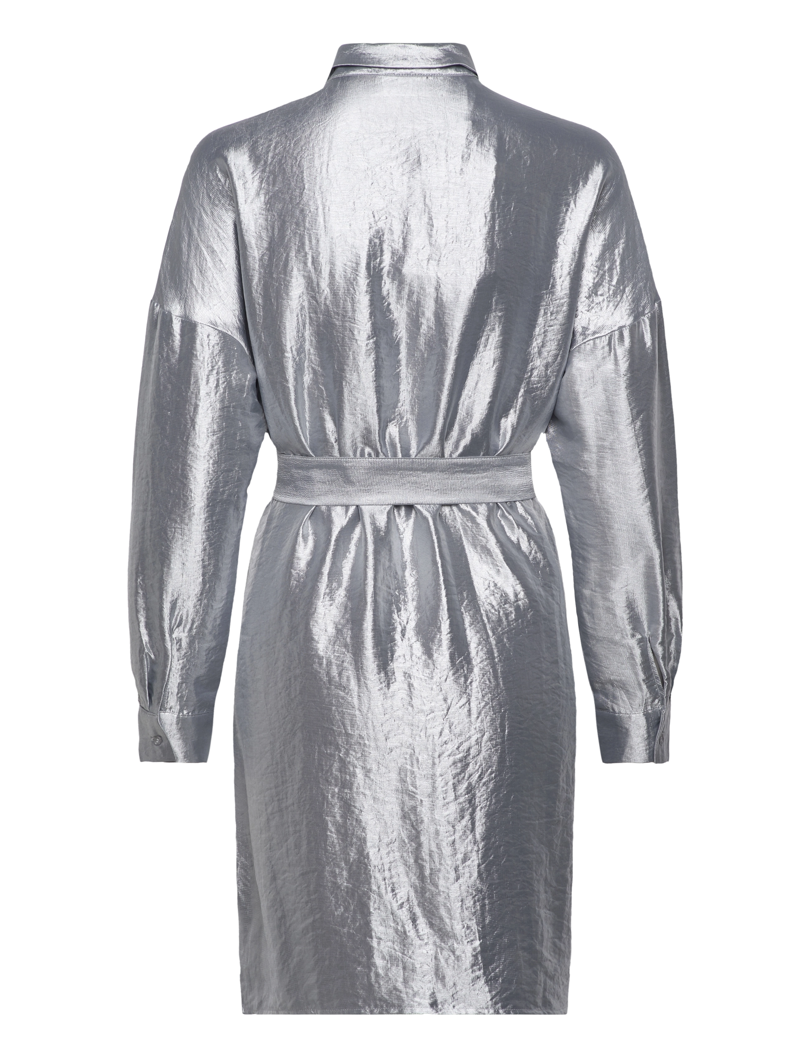 Selected - SLFSILVA-TONIA LS SHIRT DRESS B - hemdkleider - silver - 2