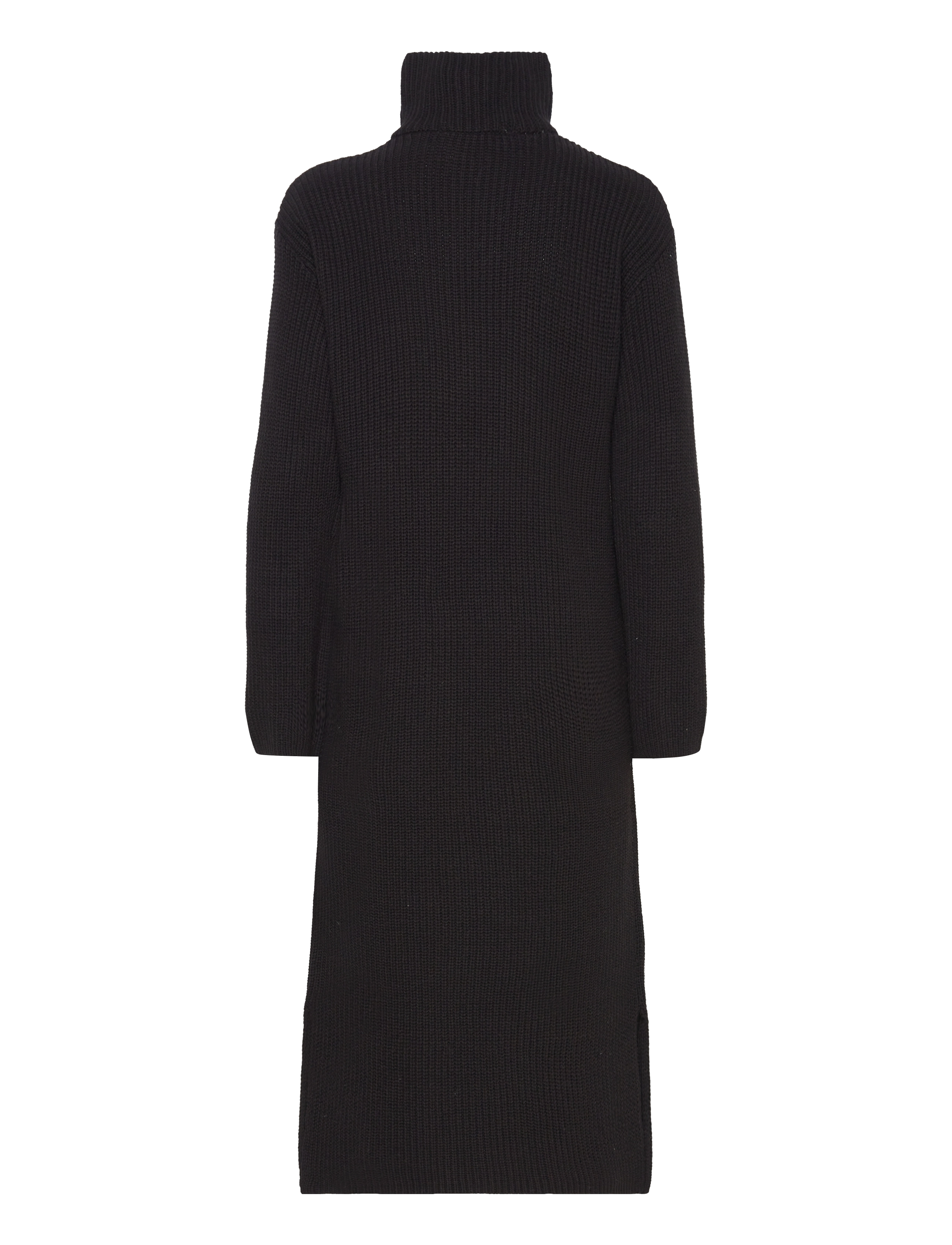 Selected - SLFBLOOMIE LS KNIT DRESS HALF ZIP - black - 2