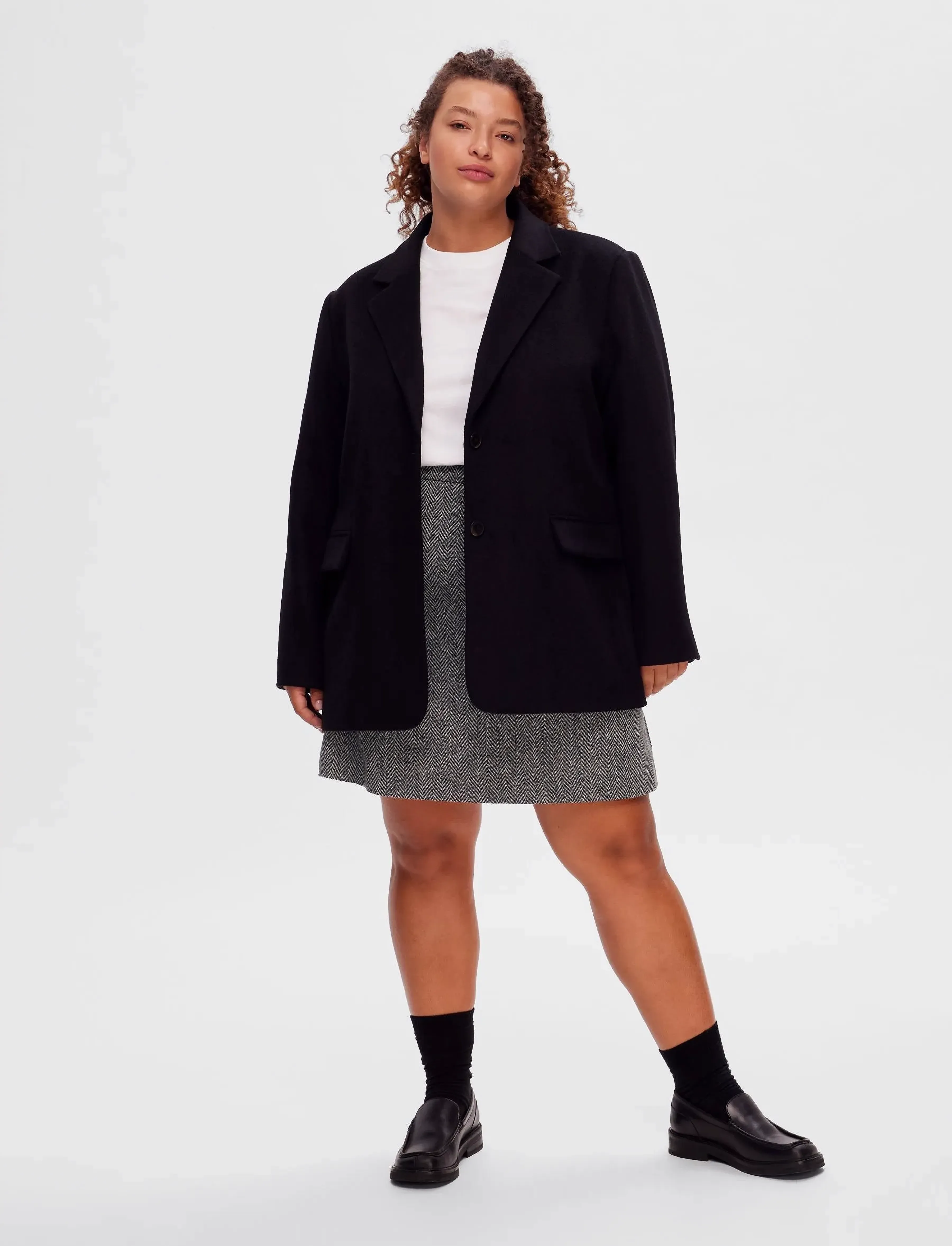 Selected - SLFSASJA WOOL BLAZER B - festtøj til outletpriser - black - 2