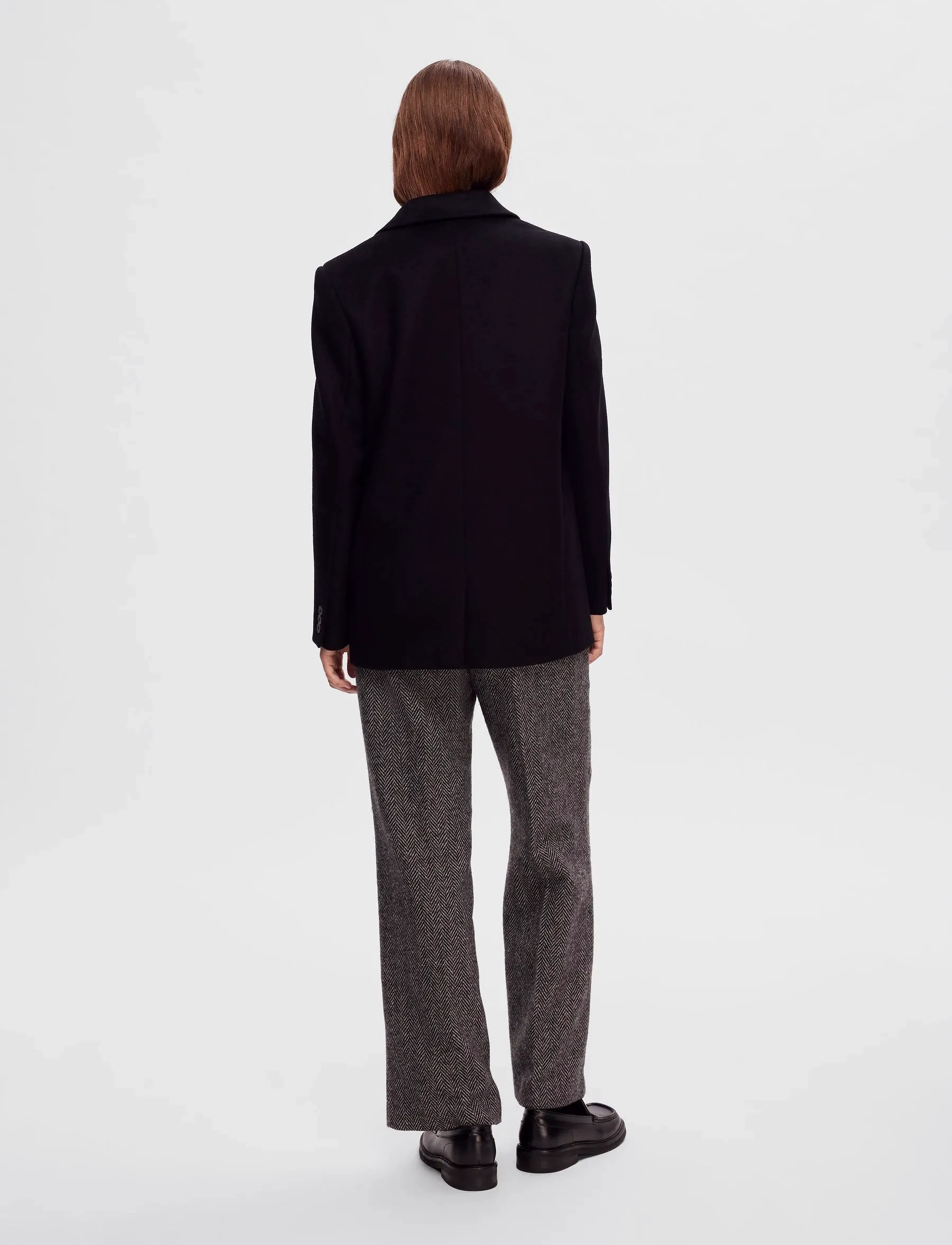 Selected - SLFSASJA WOOL BLAZER B - festtøj til outletpriser - black - 4