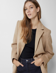 Selected Femme - SLFSASJA WOOL BLAZER B - party wear at outlet prices - sandshell - 4