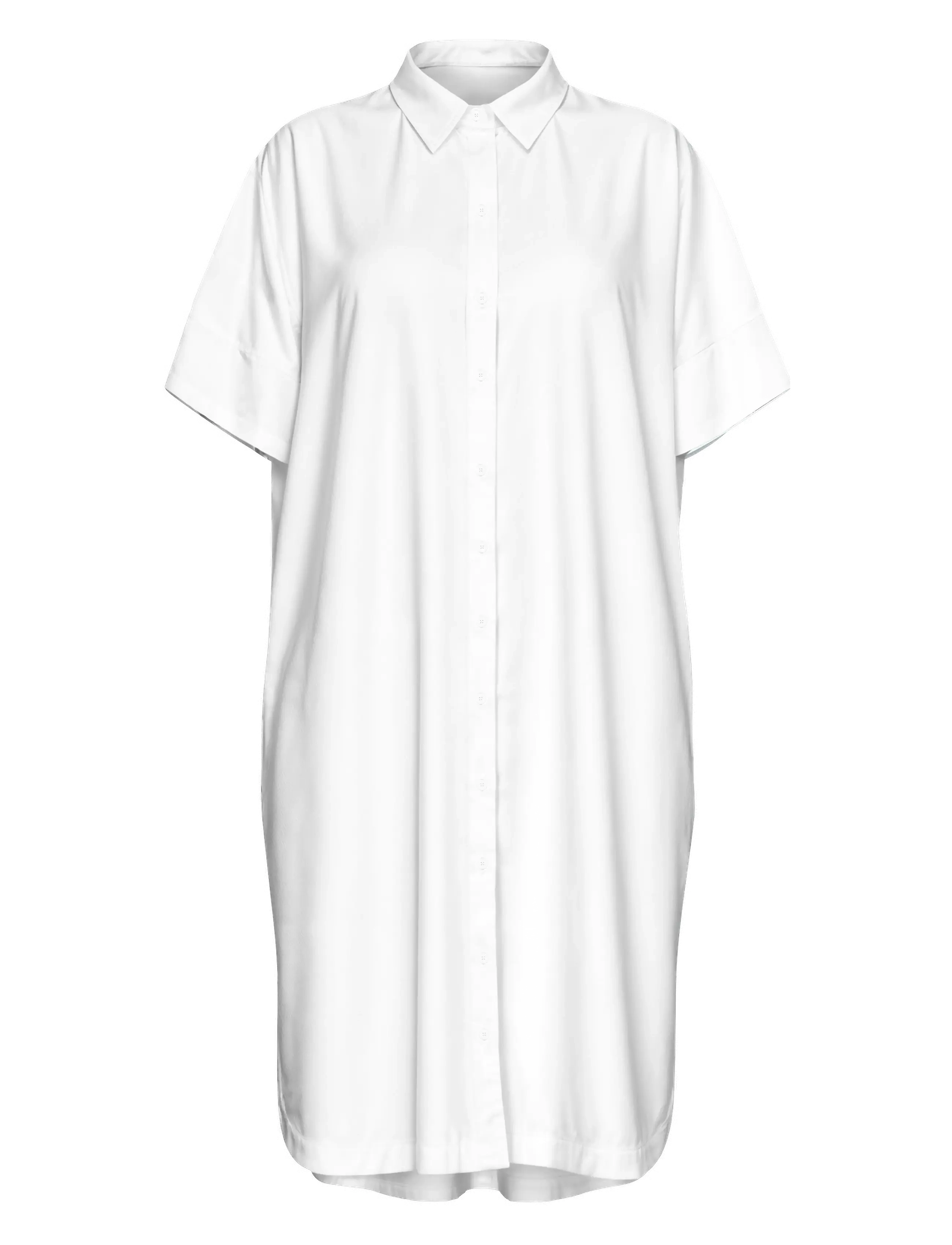 Selected Slfblair 2/4 Short Shirt Dress Noos, 34, White, Kjoler > Kort Kjole, Dame