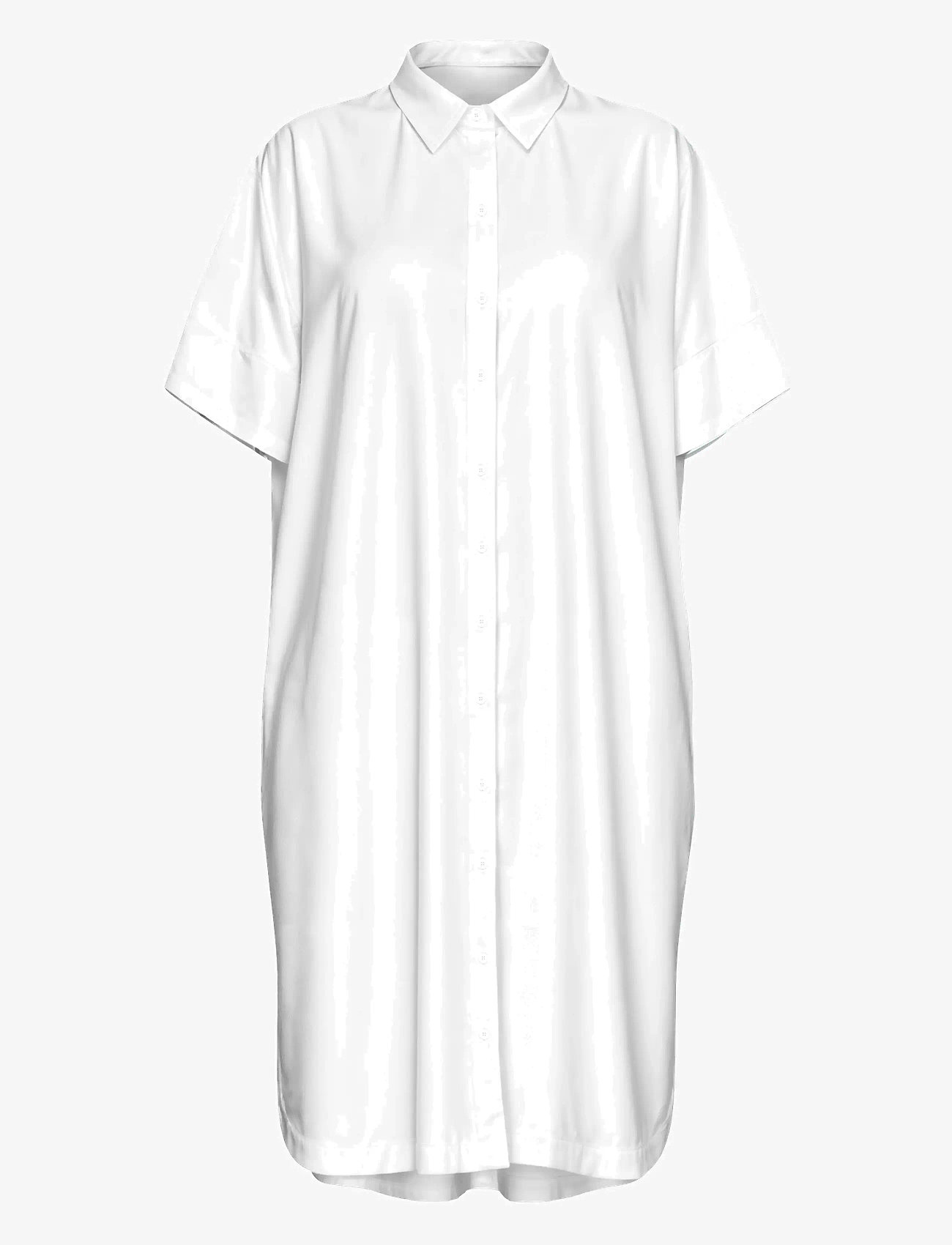 Selected - SLFBLAIR 2/4 SHORT SHIRT DRESS NOOS - särkkleidid - bright white - 0