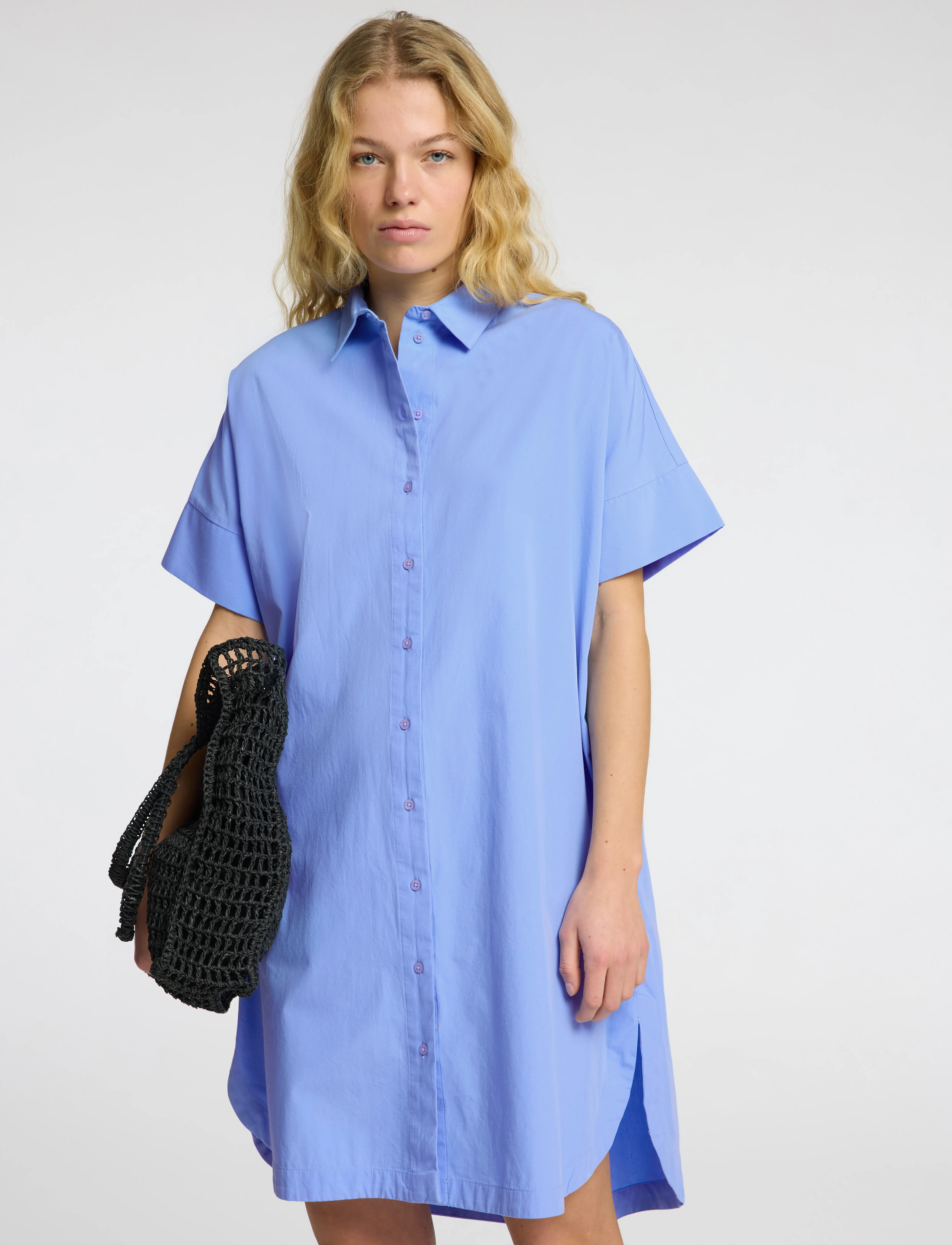 Selected - SLFBLAIR 2/4 SHORT SHIRT DRESS NOOS - cornflower blue - 5